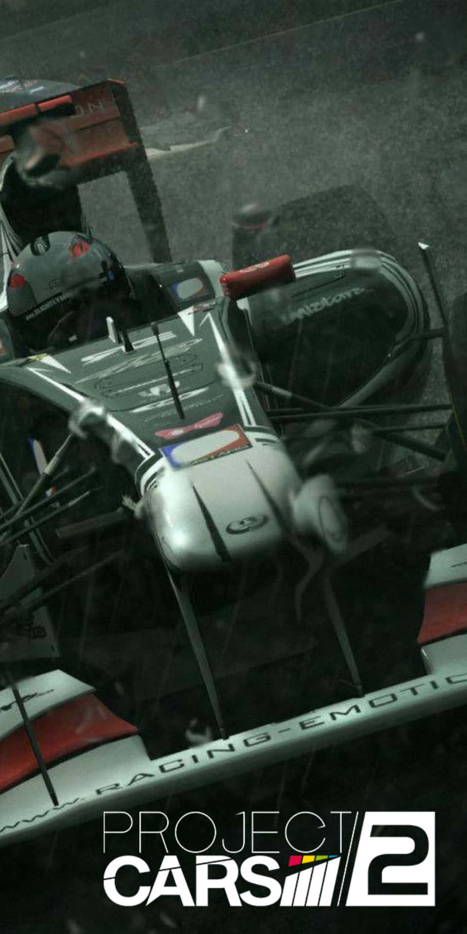 賽車在電子遊戲《Project CARS 2》中雨中飛馳。 — Project Cars 2 壁紙