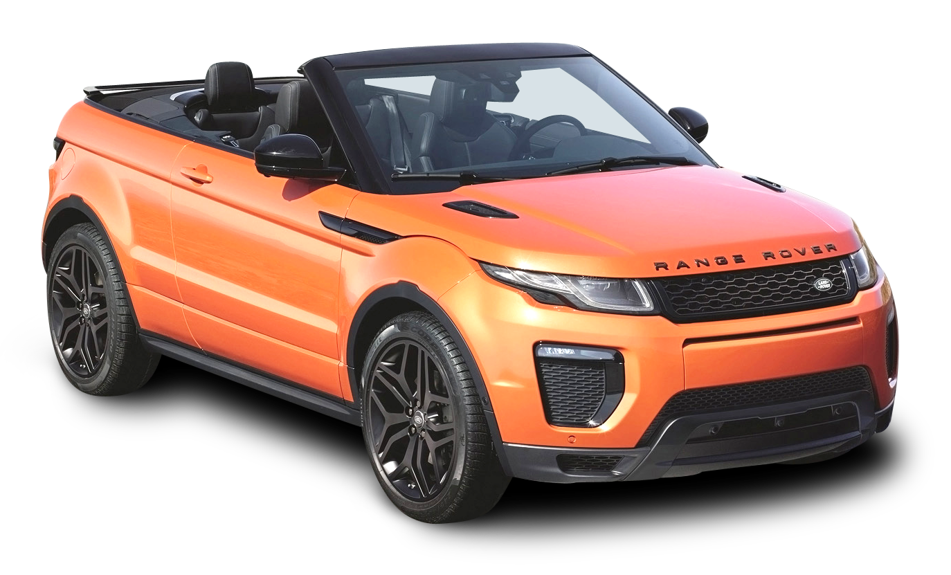 橘色 Range Rover Evoque 敞篷車 壁紙