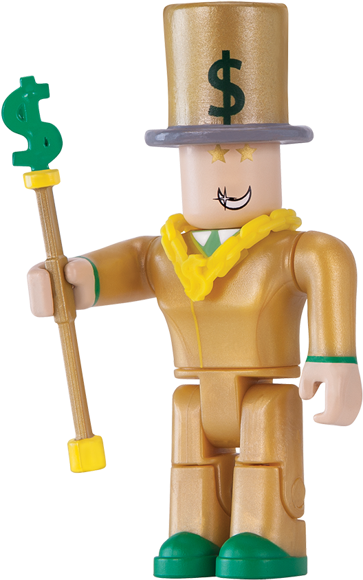 Roblox 金色角色戴金錢高帽 壁紙