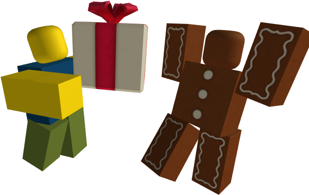 Roblox 禮物與薑餅人角色 壁紙