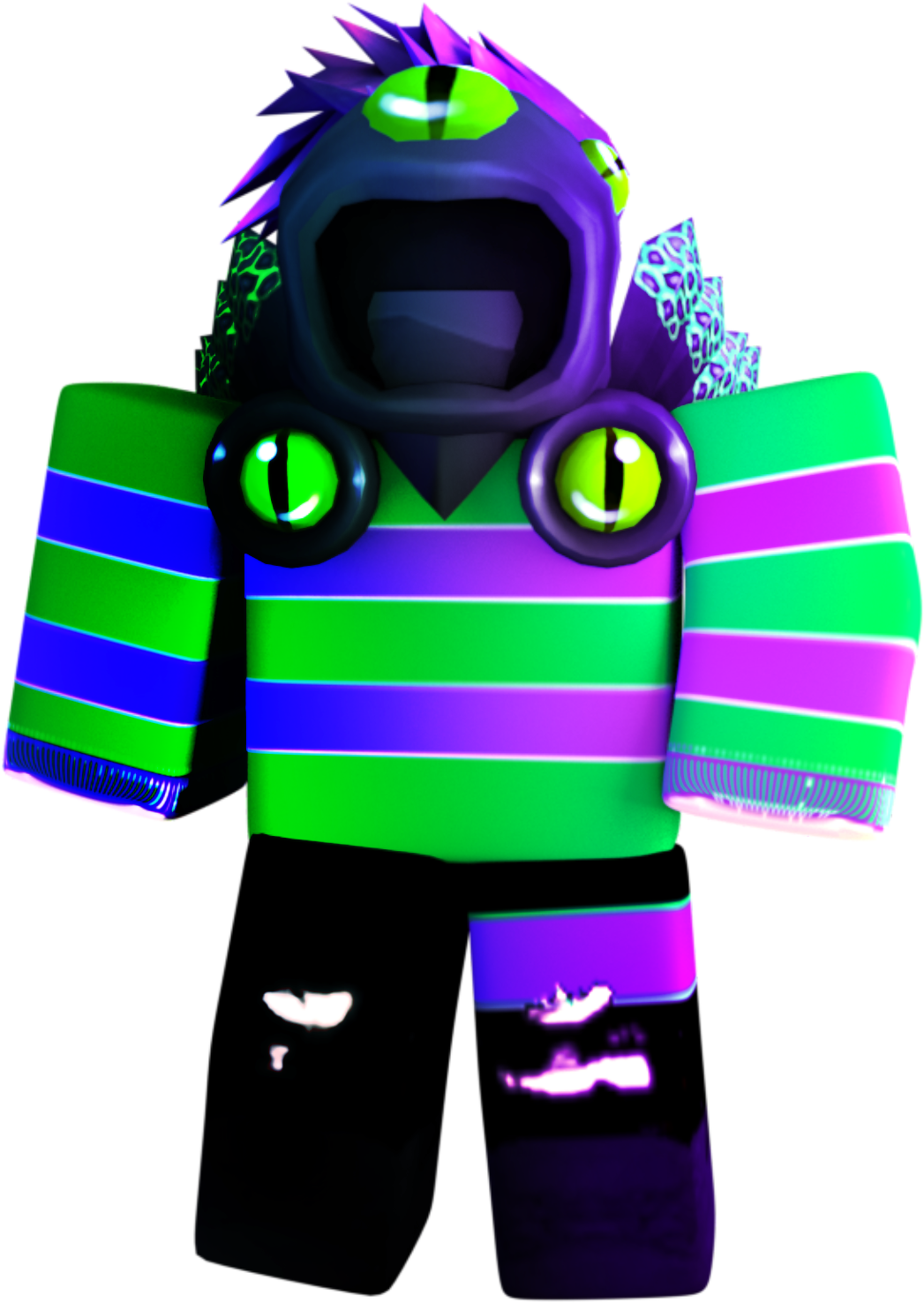 色彩繽紛的 Roblox 角色渲染圖 壁紙