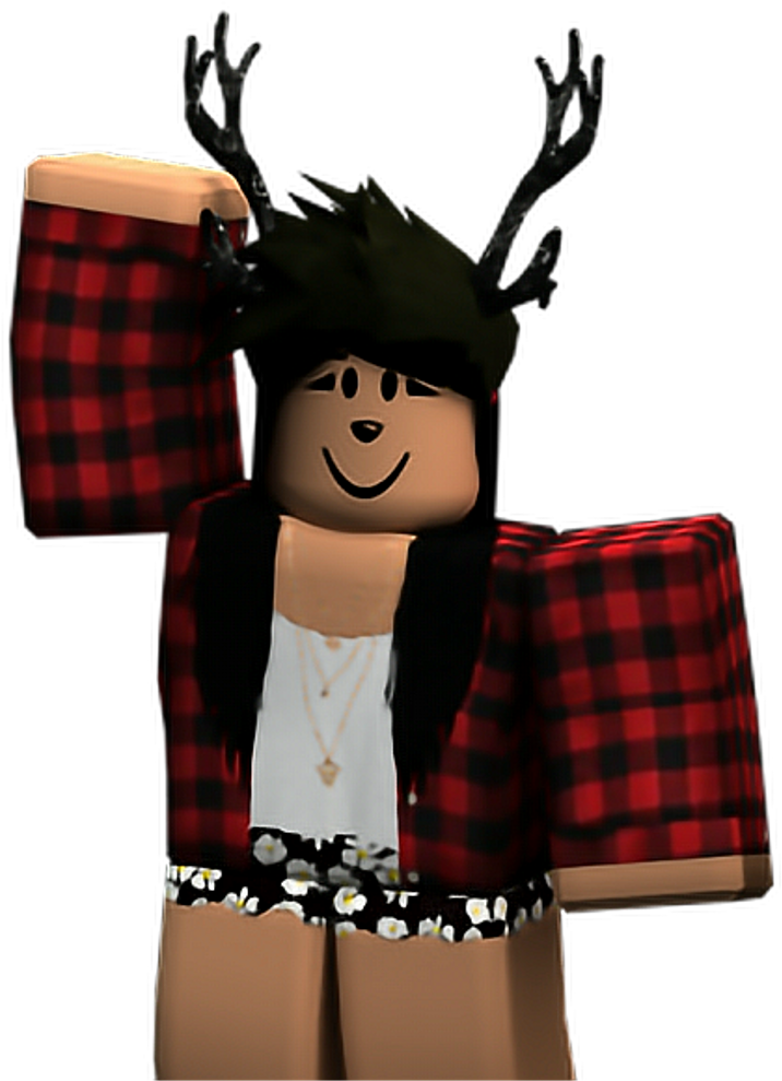 Roblox 角色戴著鹿角 壁紙