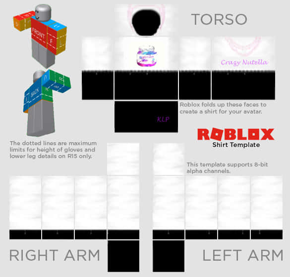 Roblox 衣服模板 - Nutella 設計