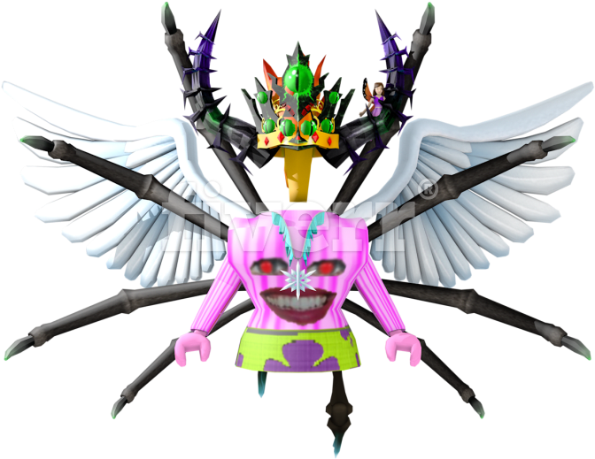 Roblox 角色配翅膀與皇冠