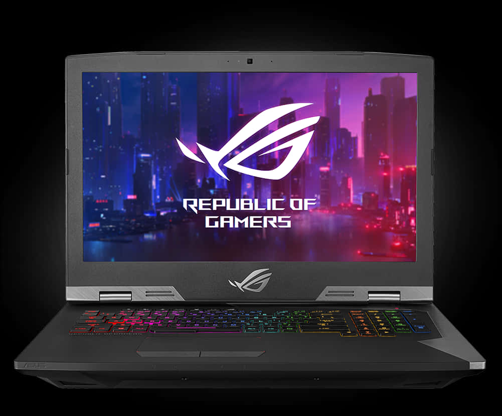 ROG 品牌電競筆電發光鍵盤 壁紙
