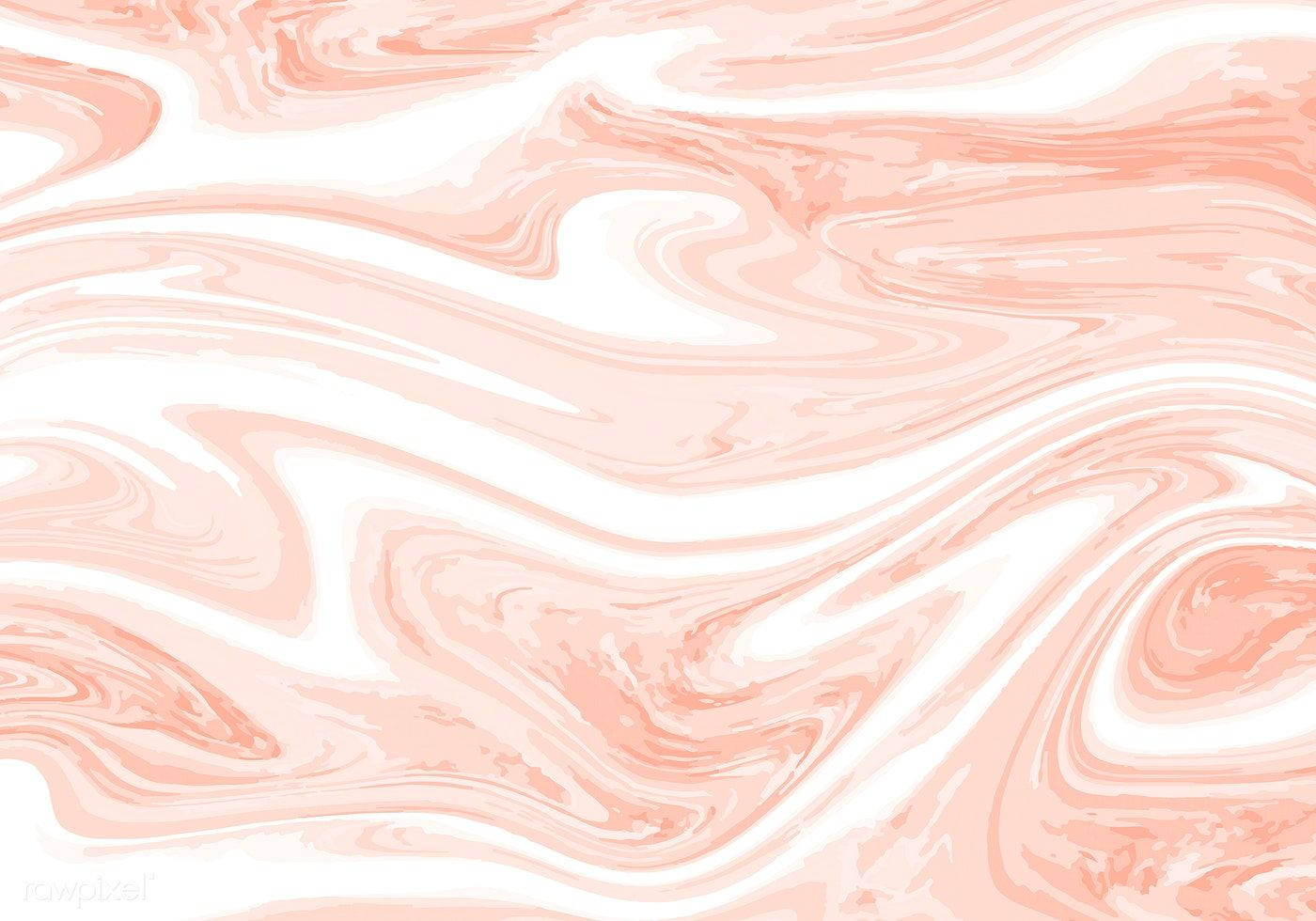 蜜桃色和白色大理石紋理的抽象流體漩渦。 — Pastel 壁紙