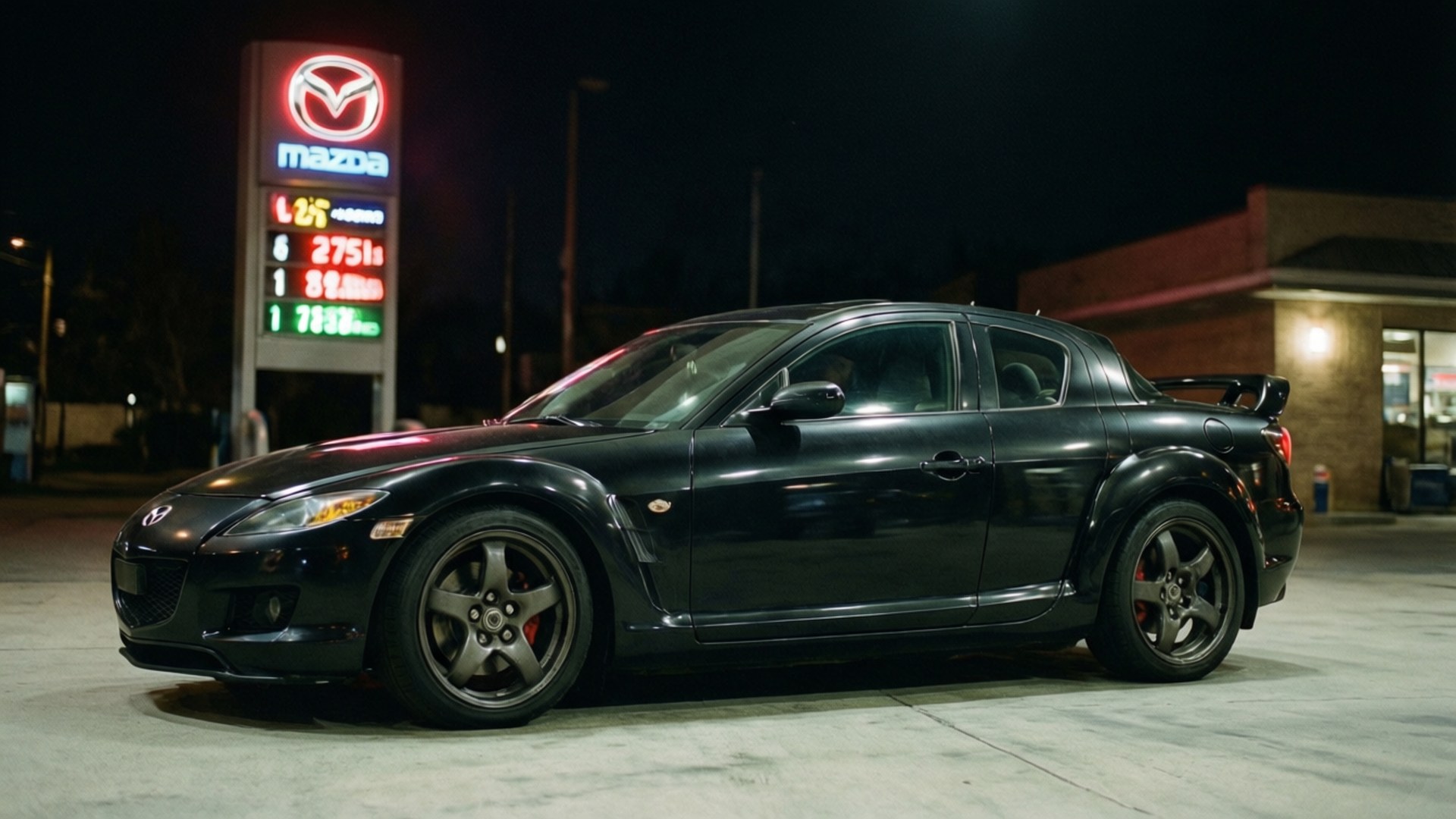 RX-8 加油站 壁紙