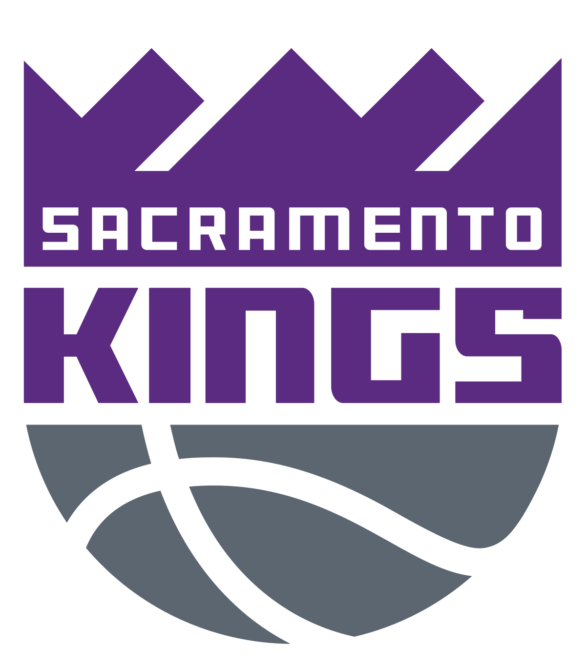 Sacramento Kings 籃球隊標誌，帶有皇冠和籃球設計。 — Jordan Logo 壁紙