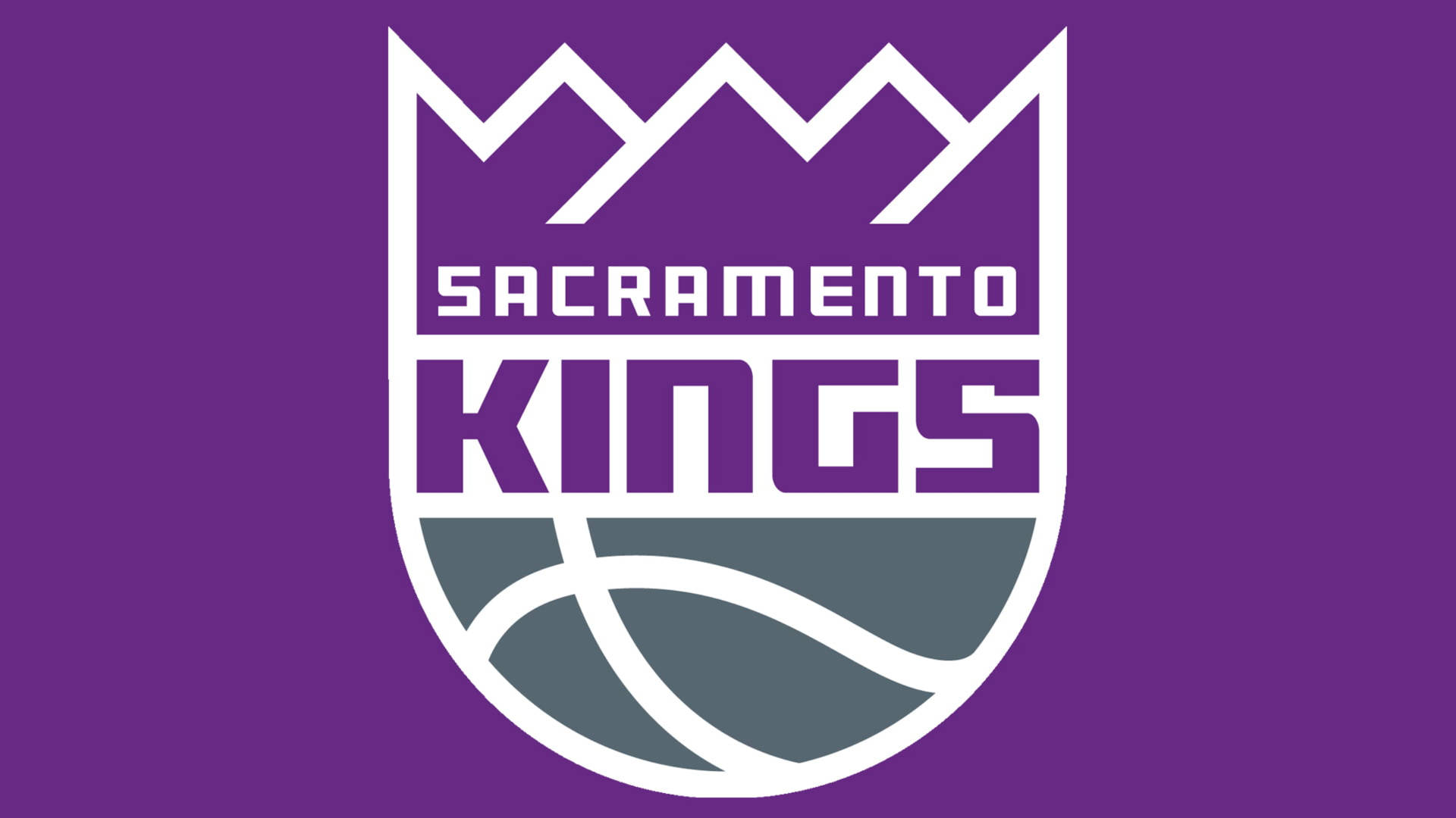 紫色背景上的 Sacramento Kings 籃球隊標誌 — Jordan Logo 壁紙