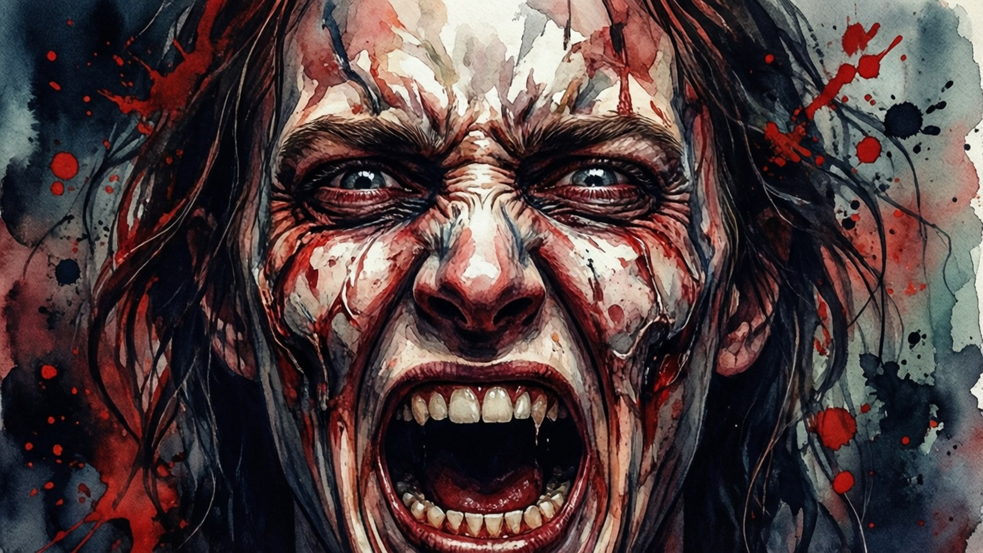 SCP-096 抽象尖叫 壁紙