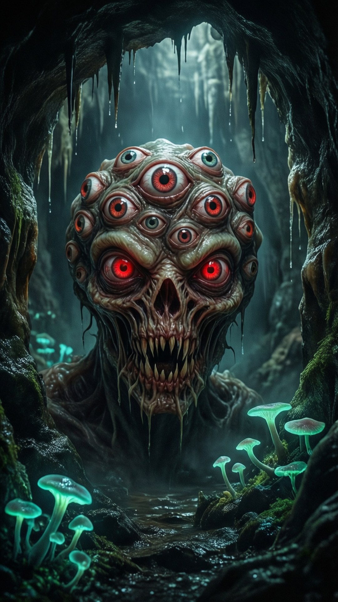 SCP-939 在洞穴中 壁紙