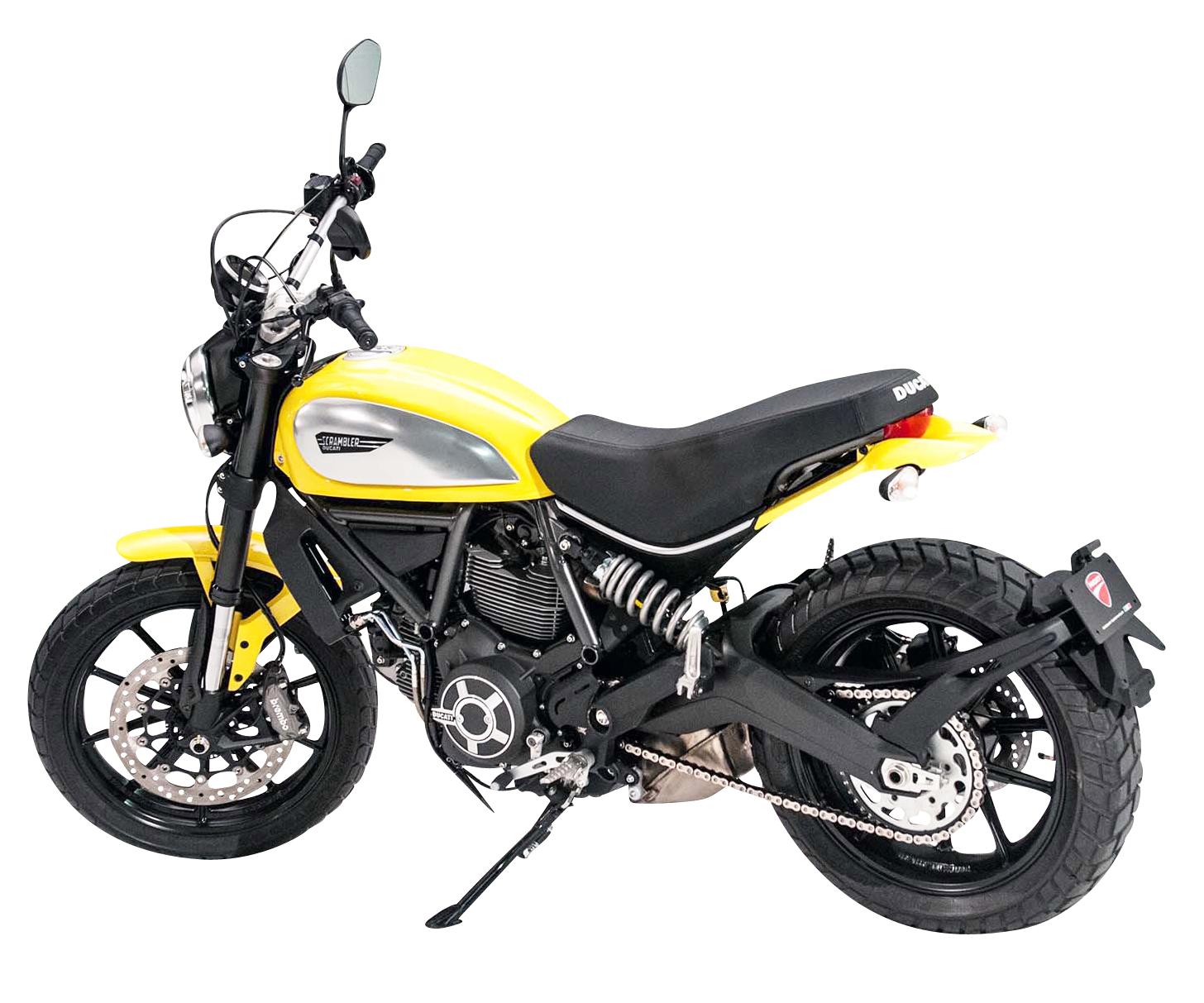 黃黑配色Scrambler摩托車 壁紙