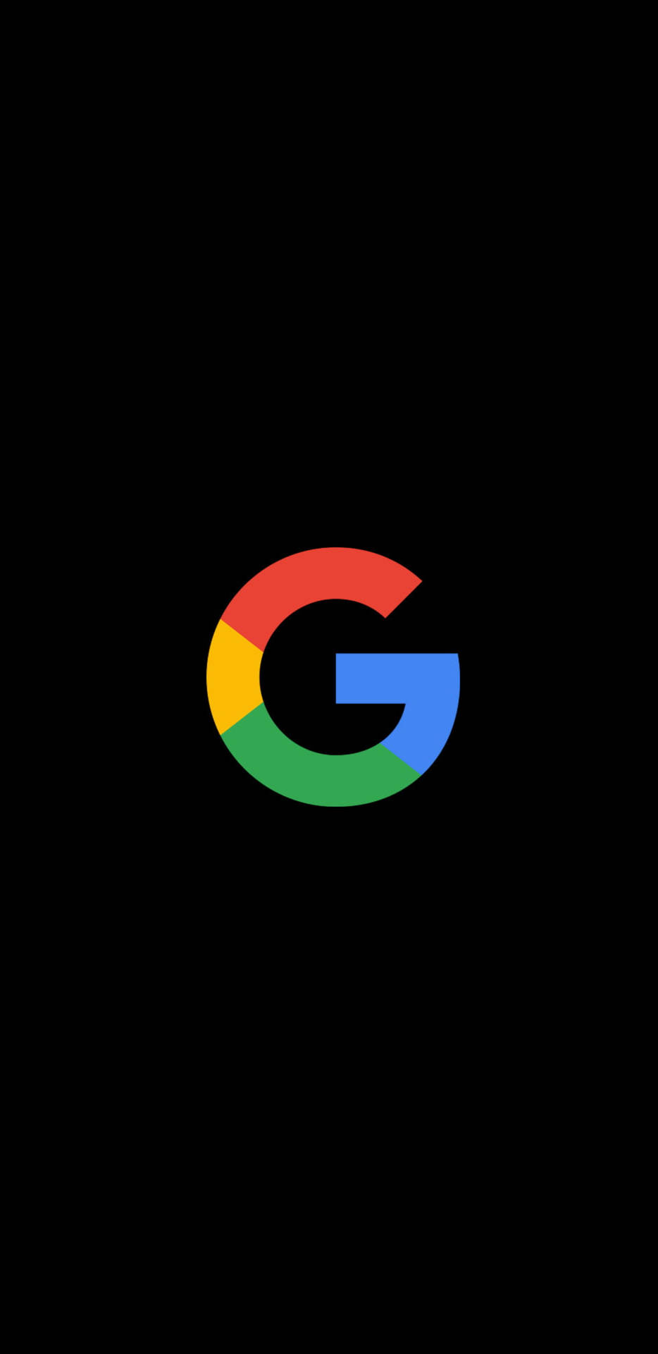 黑色背景上的Google標誌 — Google 壁紙