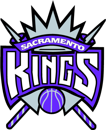 沙加緬度國王隊NBA球隊標誌，帶有紫色和銀色皇冠和籃球。 — Jordan Logo 壁紙