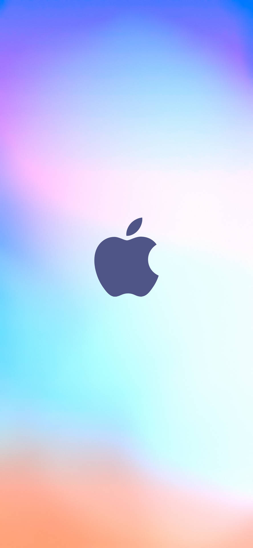 Apple標誌在彩色漸變背景上 — Pastel 壁紙