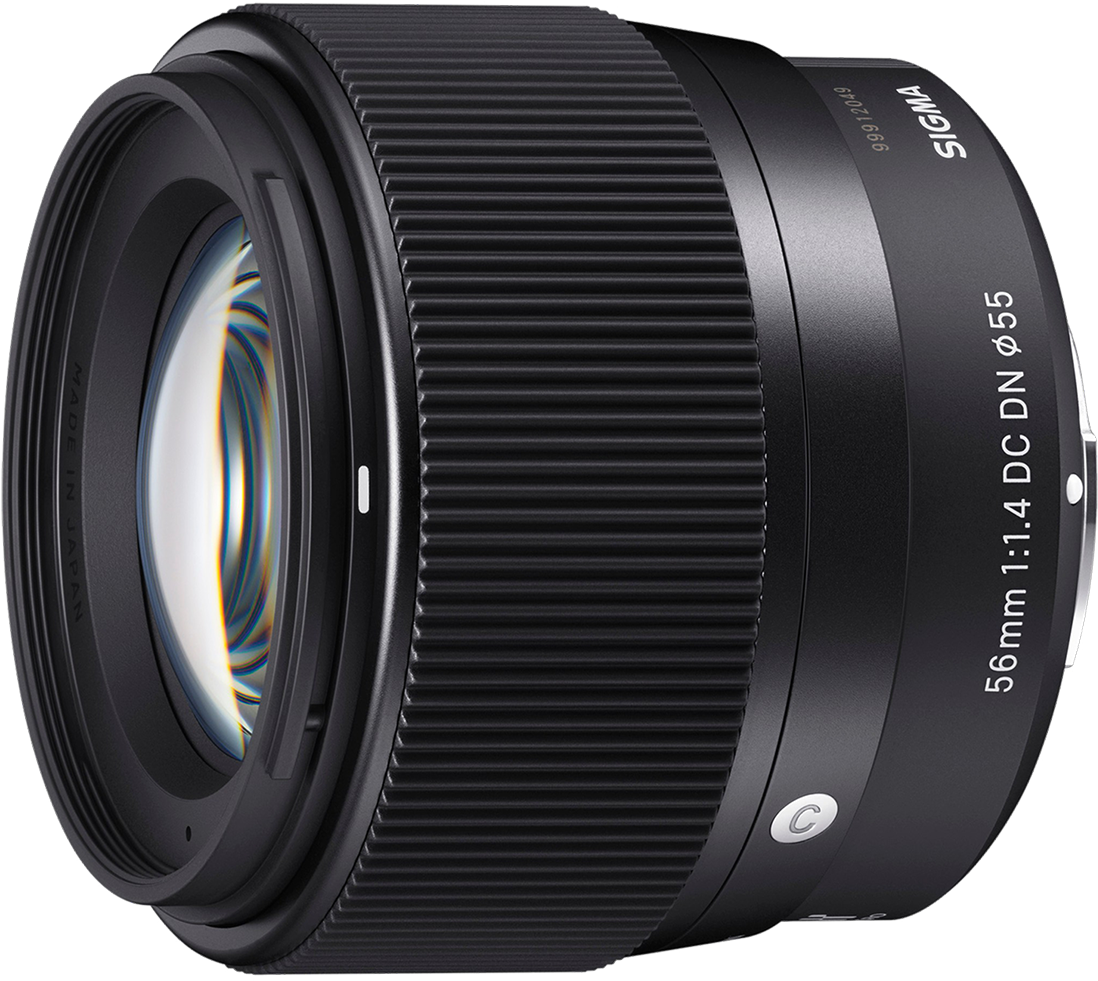 Sigma 56mm f1.4 DC DN相機鏡頭的特寫，帶有彩虹鏡頭眩光。 — F1 壁紙