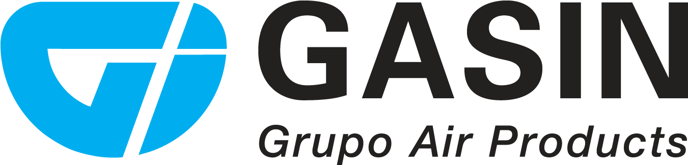 標誌 桌布 壁紙 — Gasin Grupo Air Products 的時尚藍黑標誌，在深色背景上採用粗體字體。
