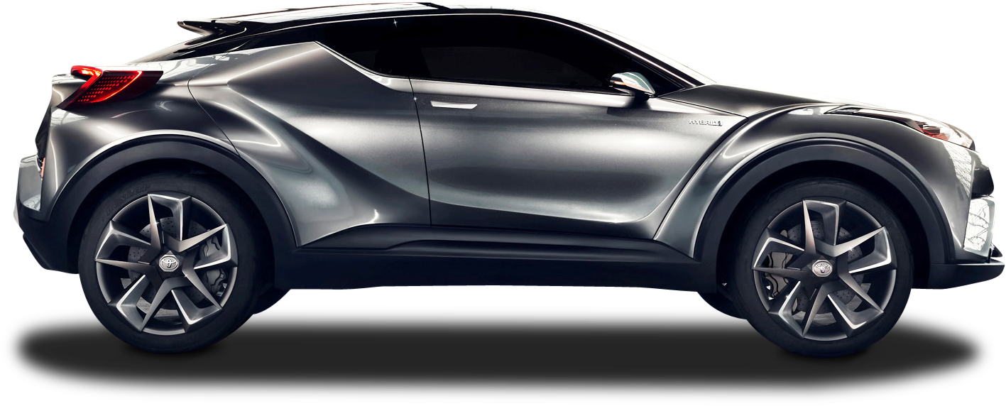 銀色現代SUV，棱角設計，黑色車輪，黑色背景。 — Toyota Supra 壁紙