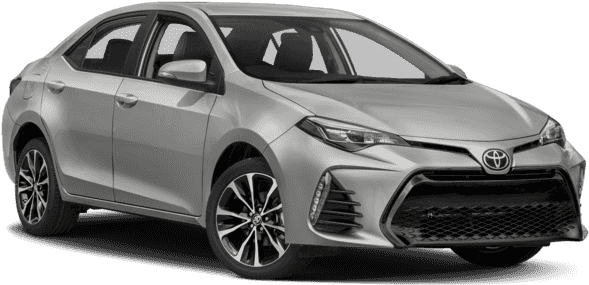 銀色豐田Corolla房車從前側四分之三角度觀看。 — Toyota Supra 壁紙