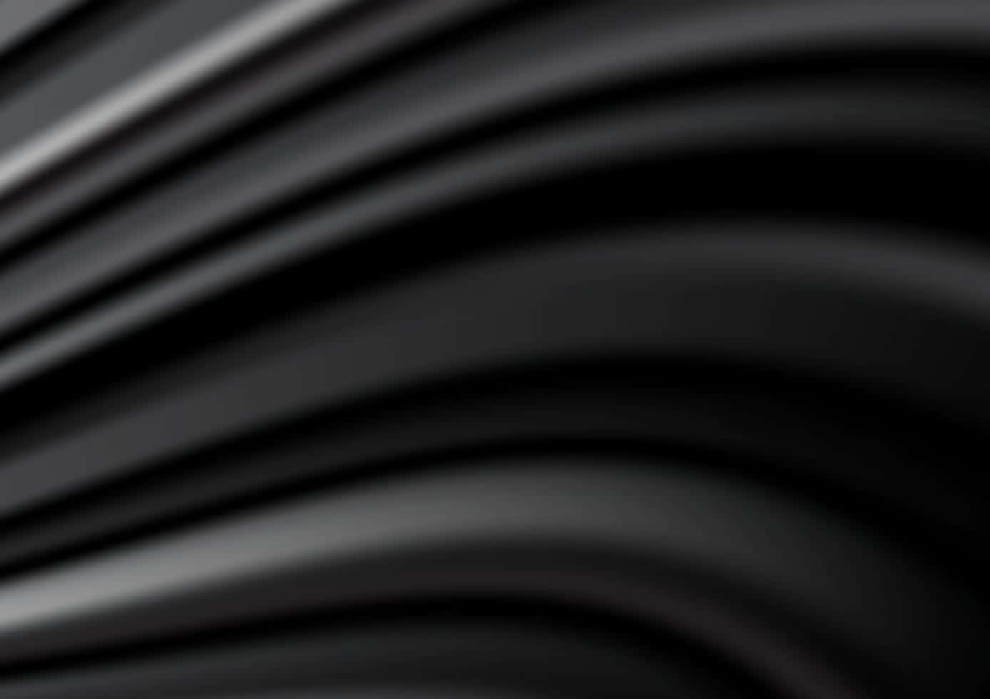  壁紙 — 光滑黑色布料帶有柔和波浪皺褶及細微灰色亮點，營造出極簡抽象紋理。