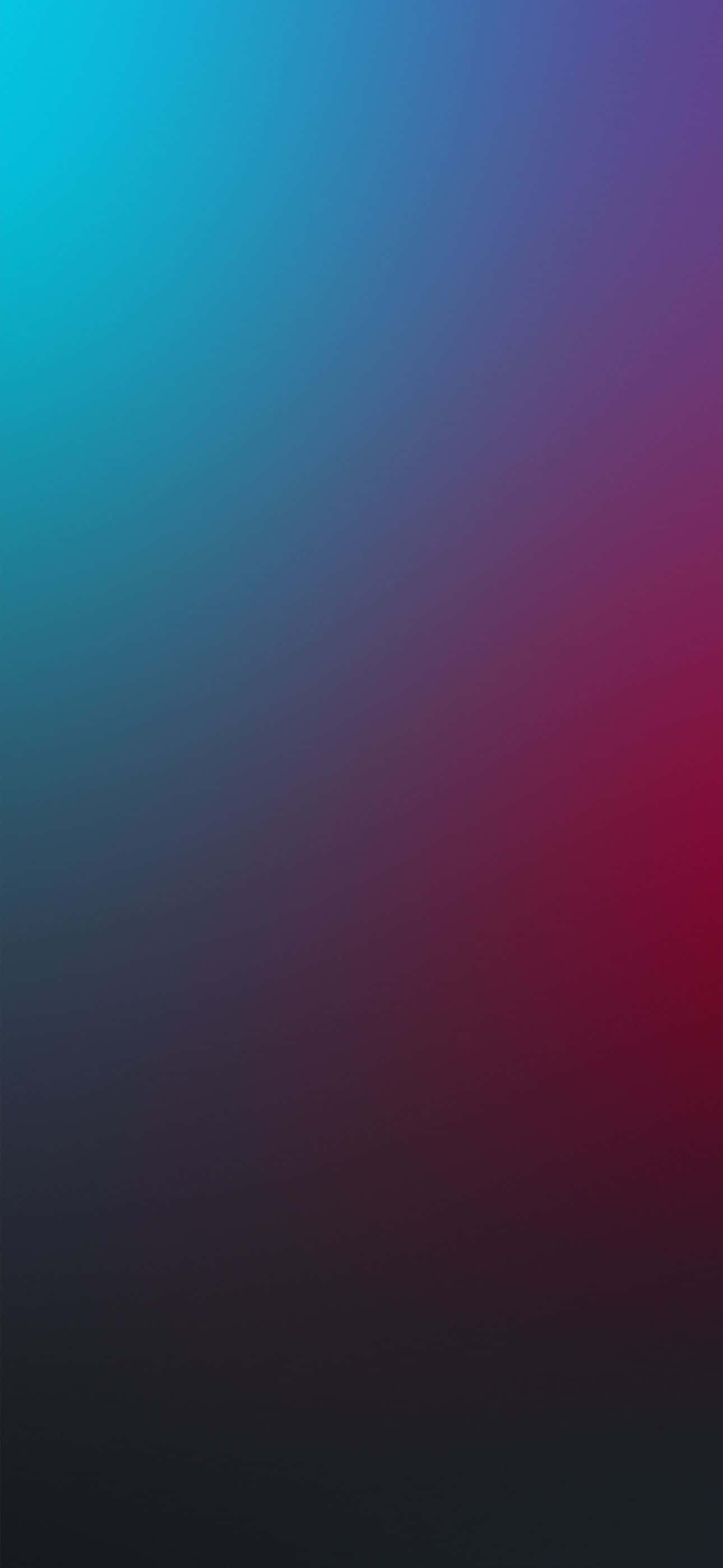 從青綠色到洋紅色的鮮豔漸變，逐漸融入黑色。 — iPhone 11 Pro Max 壁紙