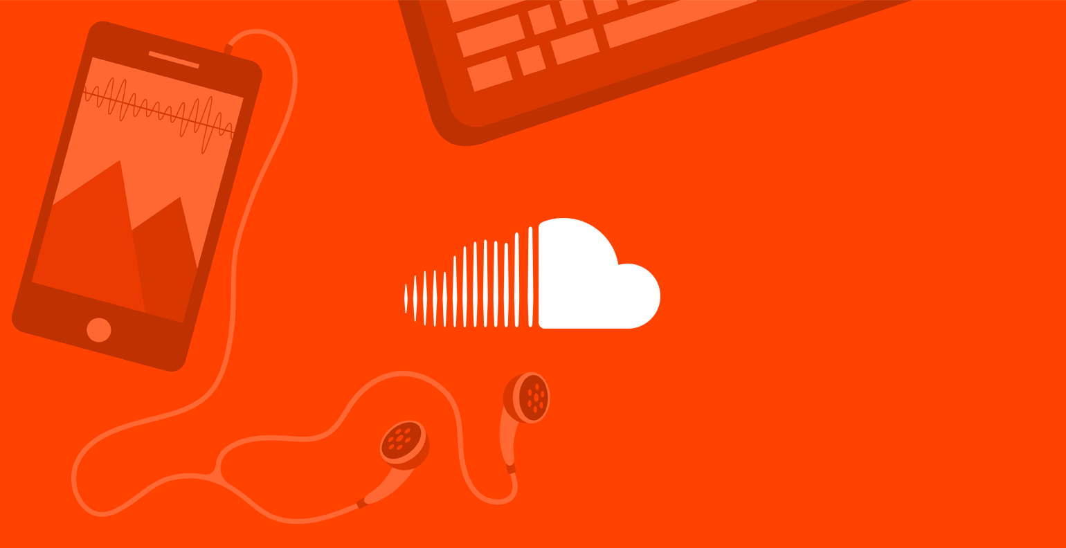 「在 Soundcloud 上聆聽來自世界各地的全新音樂。」 壁紙