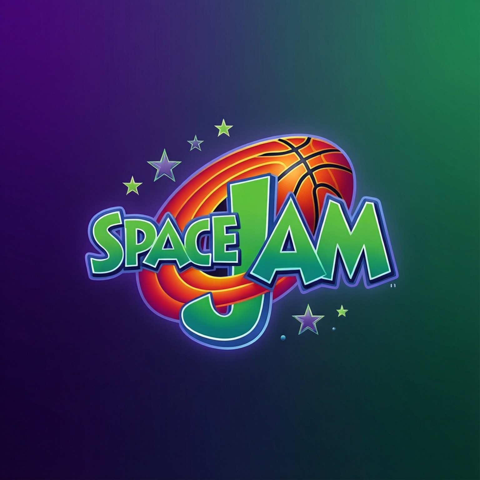 Space Jam 標誌發光 壁紙