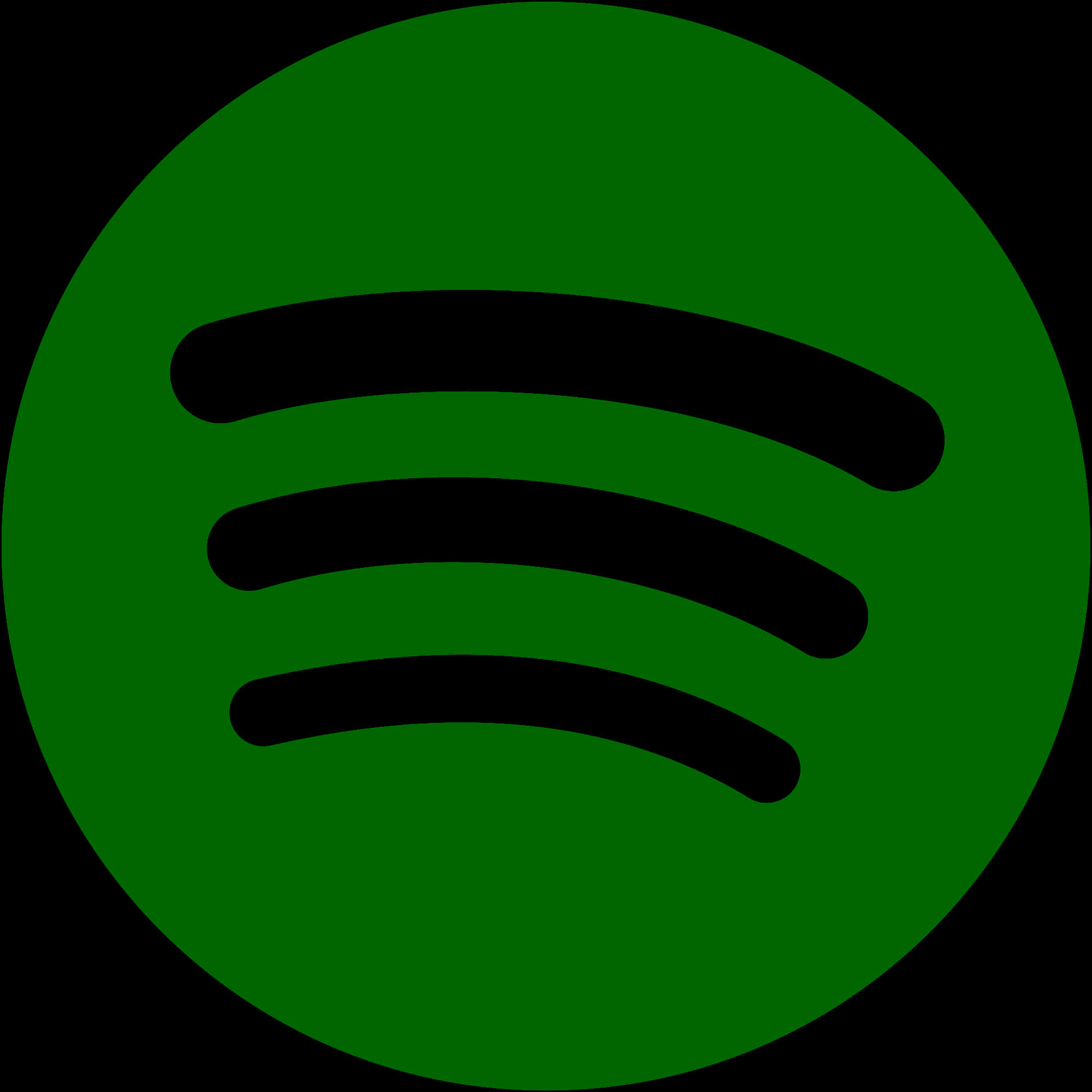 Spotify 標誌綠色背景 壁紙