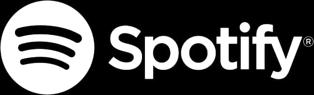 黑色背景上的Spotify標誌 壁紙
