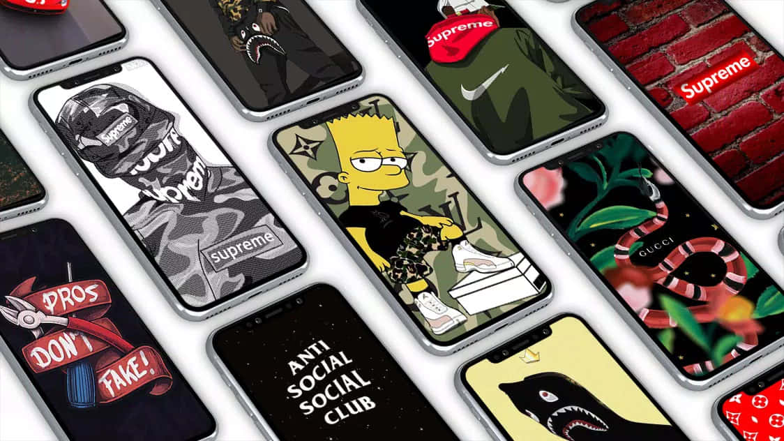 Supreme iPhone X 桌布 壁紙