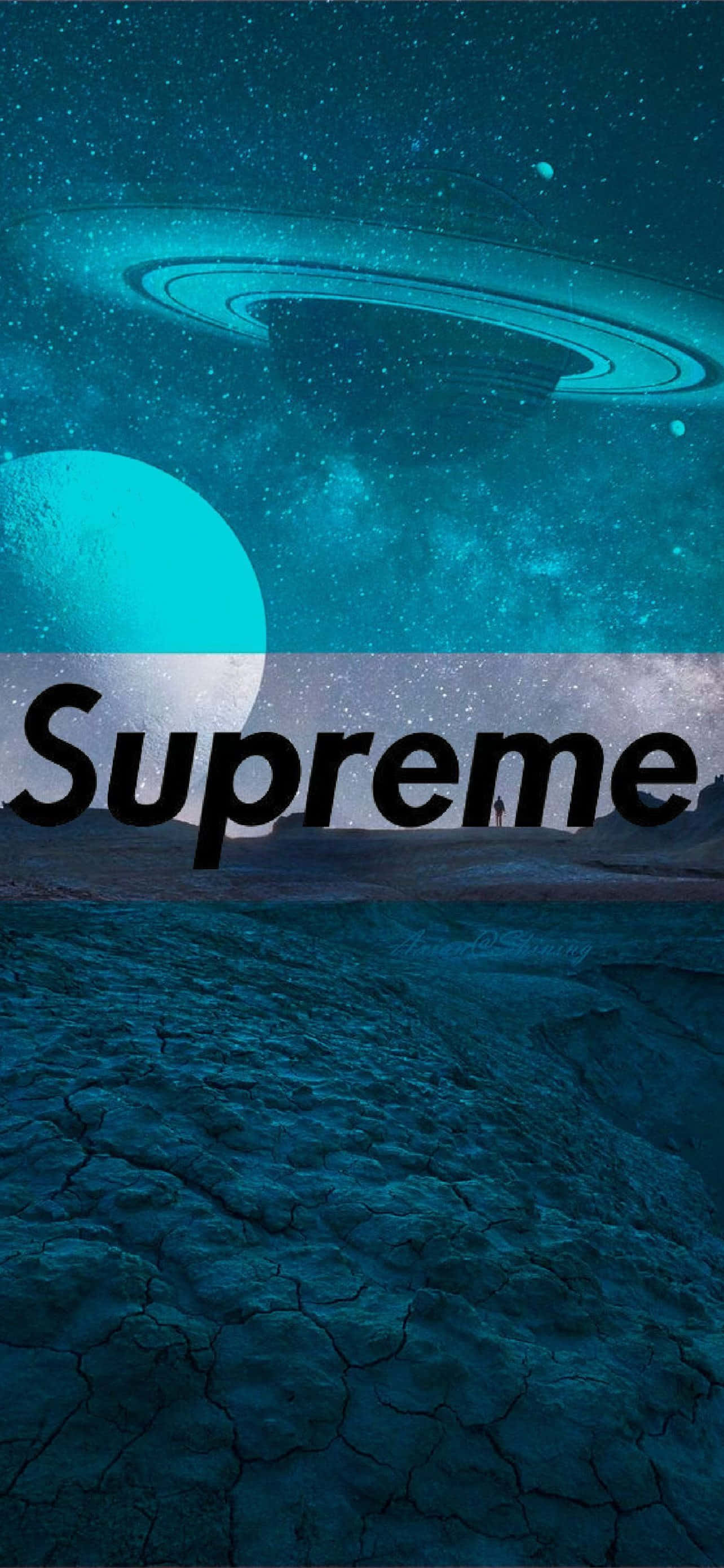 supreme - 藍天中的行星 壁紙