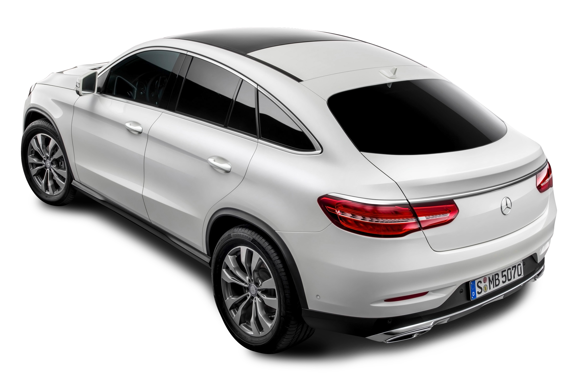 賓士 SUV 車尾視角 壁紙