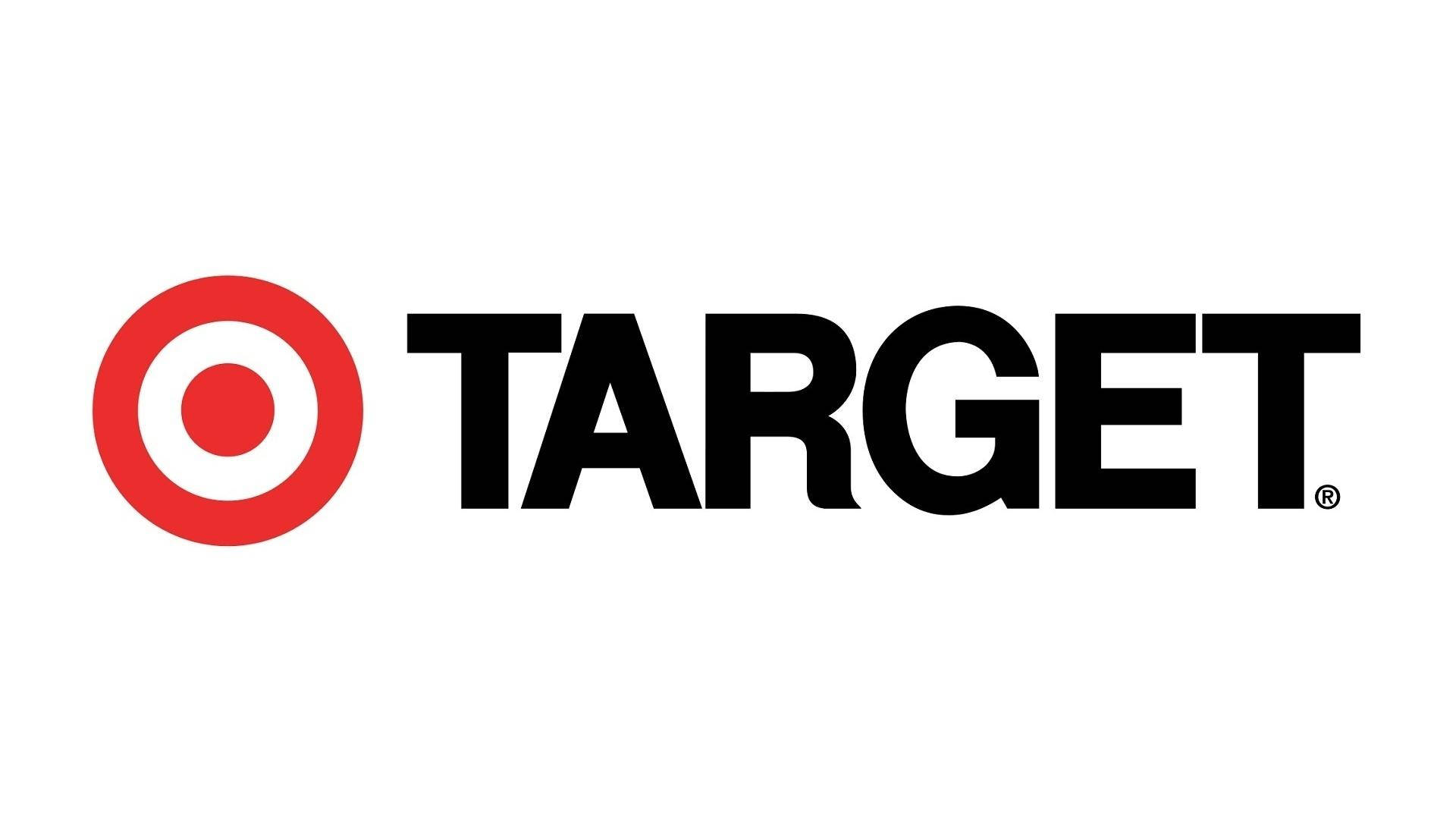 目標 桌布 壁紙 — Target 標誌在白色背景上，以粗體黑色字母顯示 TARGET 一字，旁邊有一個紅色靶心符號。