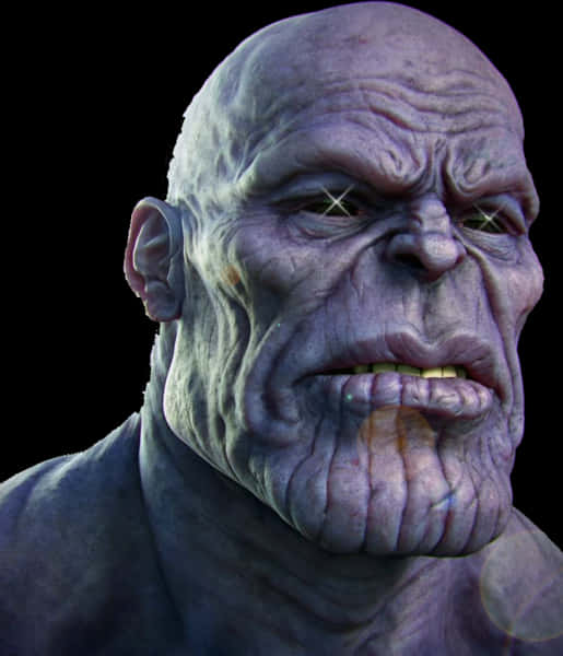透明 Thanos 面部 PNG，可下載 PNG 檔案