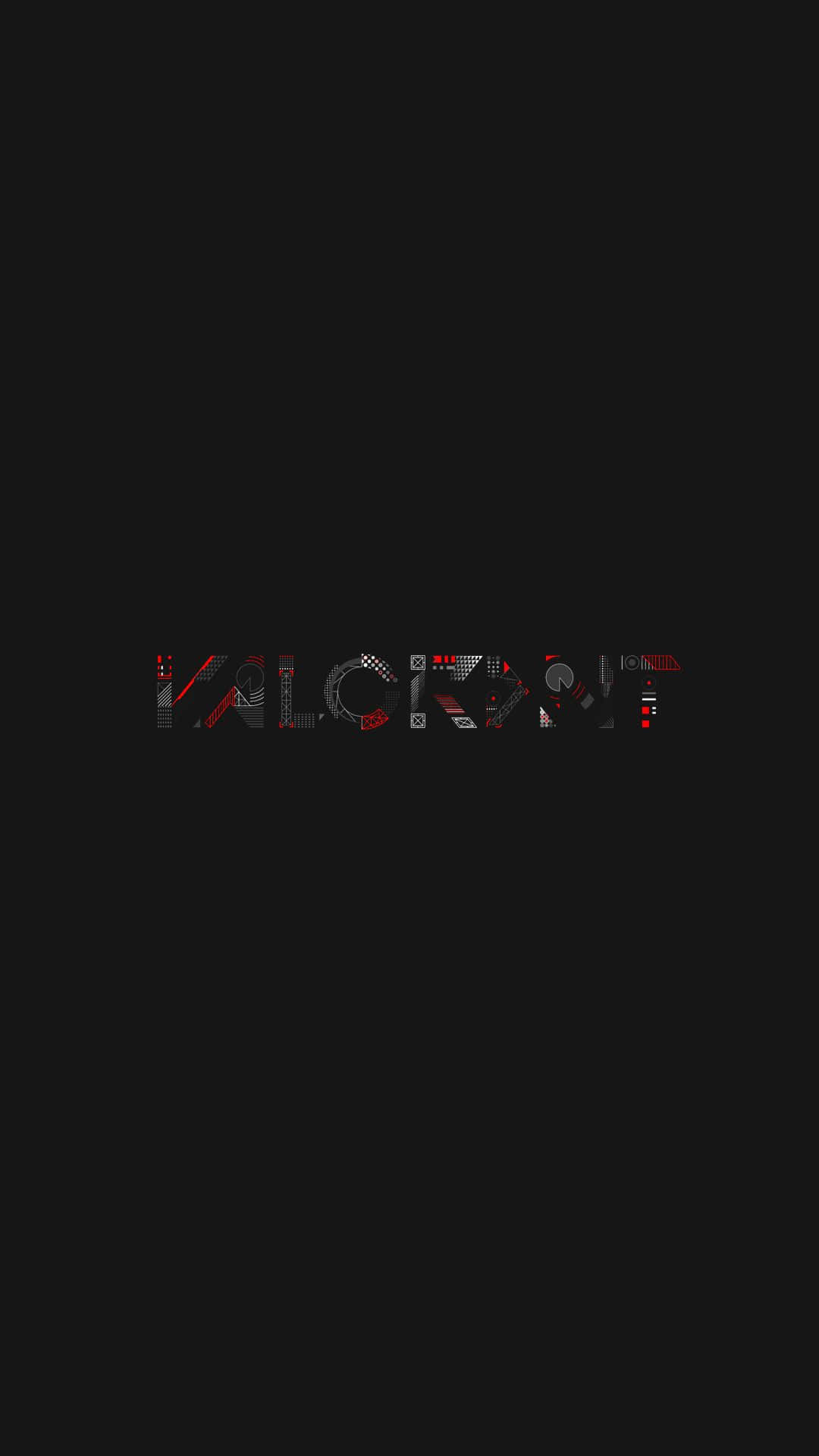 遊戲標誌 VALORANT 以像素化紅色和灰色文字顯示在黑色背景上 — Valorant 壁紙