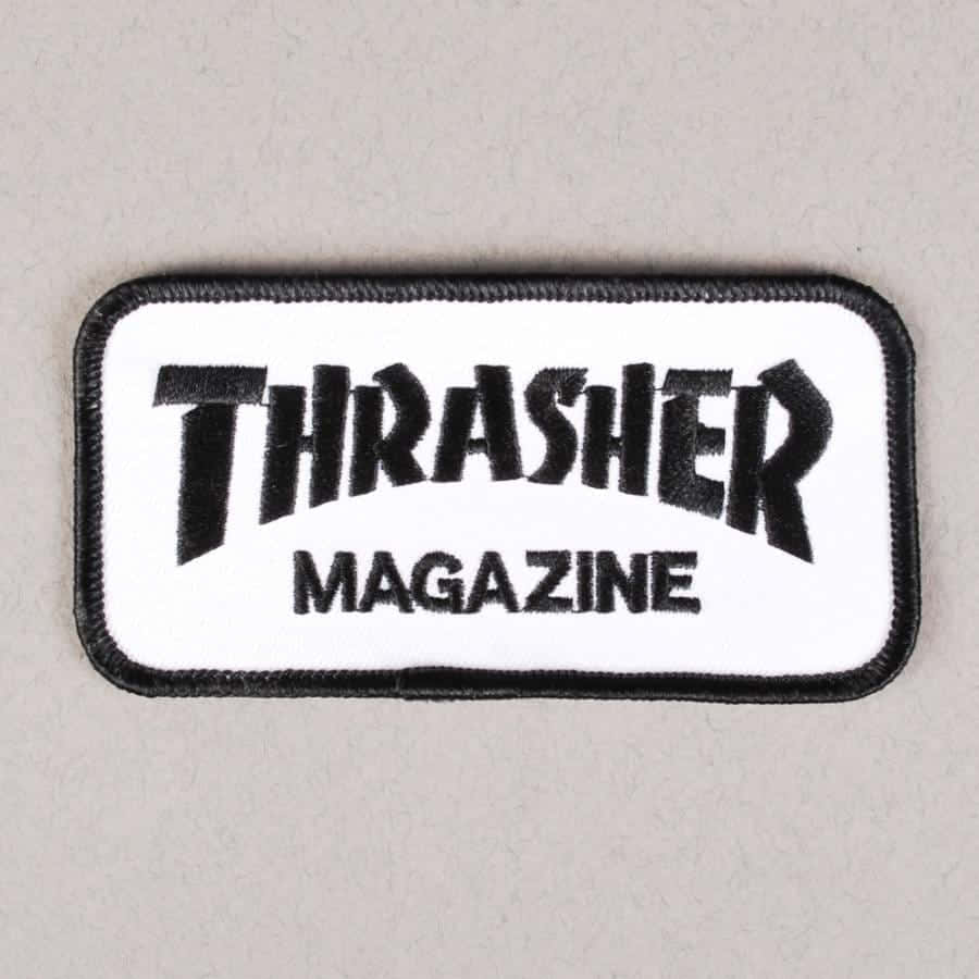 Thrasher 雜誌補丁 - 白色 壁紙
