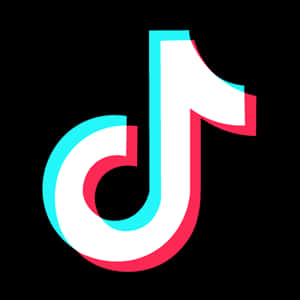 Tik Tok 標誌 黑色背景 壁紙