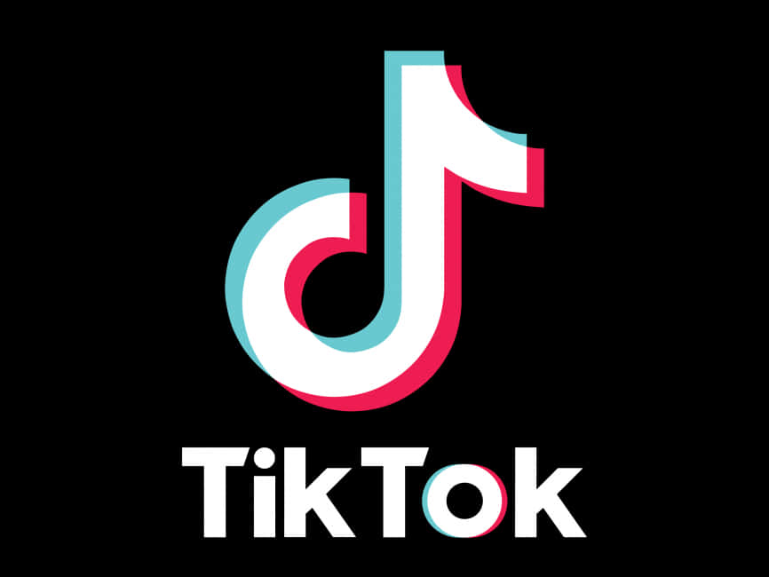 Tik Tok 標誌黑色背景 壁紙