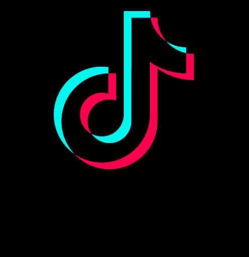 TikTok 標誌 黑色背景 壁紙
