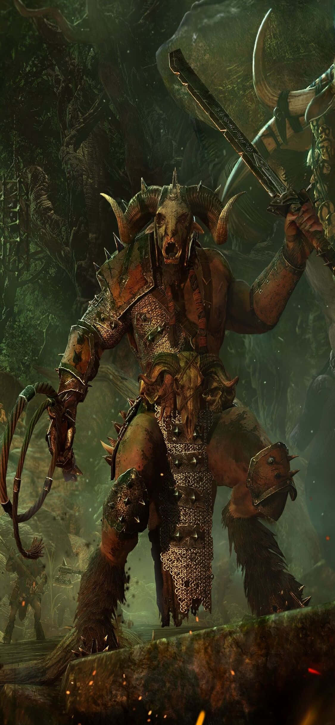 「解鎖《Total War: Warhammer》的刺激世界，搭配最新iPhone X」 壁紙