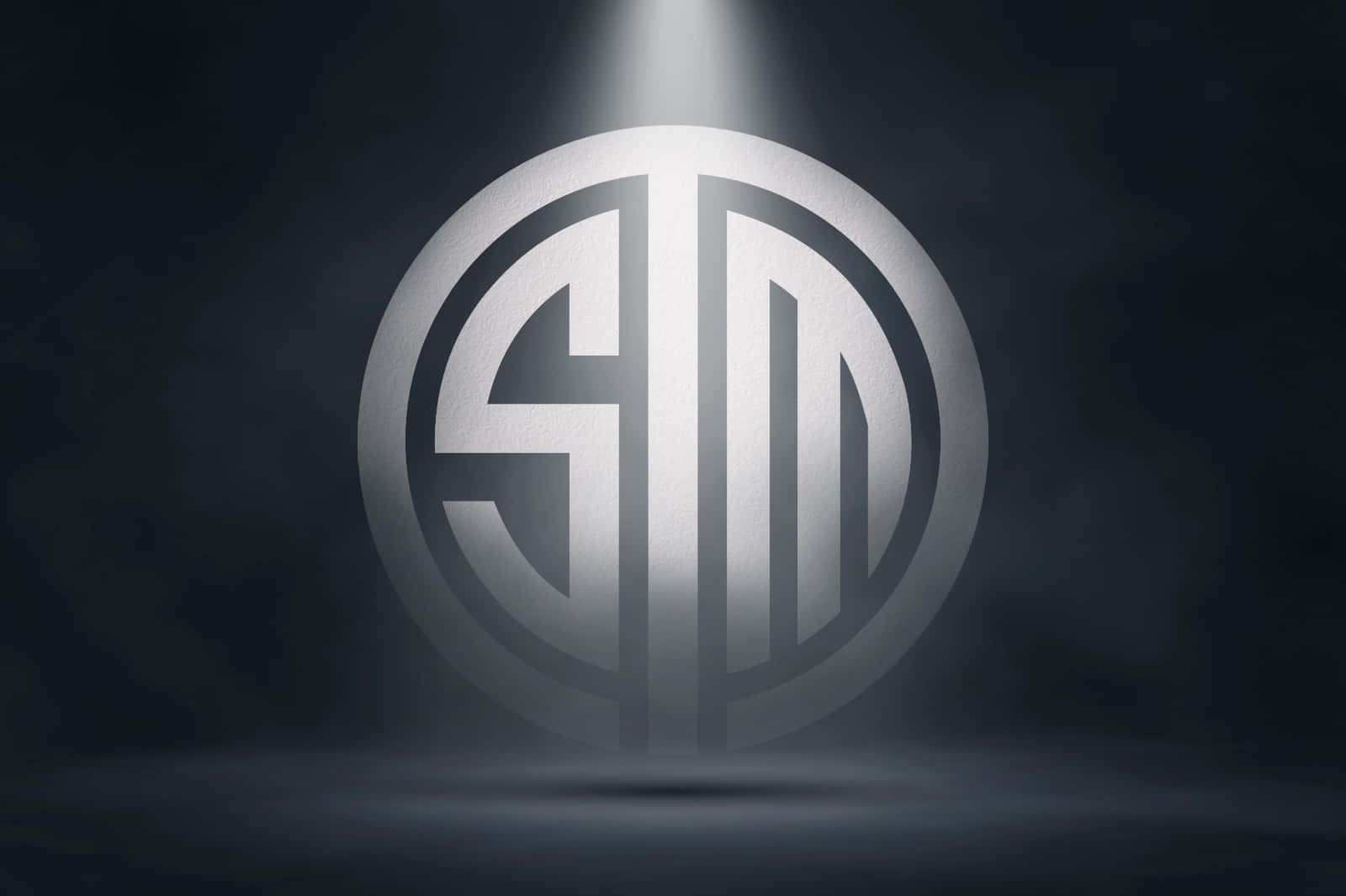 TSM 標誌搭配聚光燈效果 壁紙