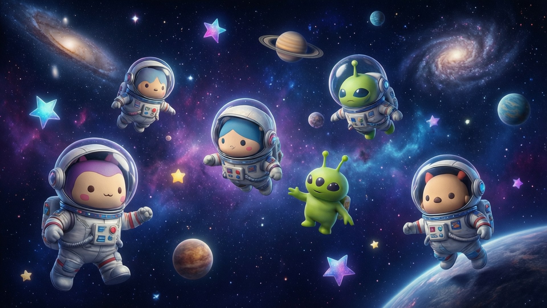Tsum Tsum 太空探險家 壁紙