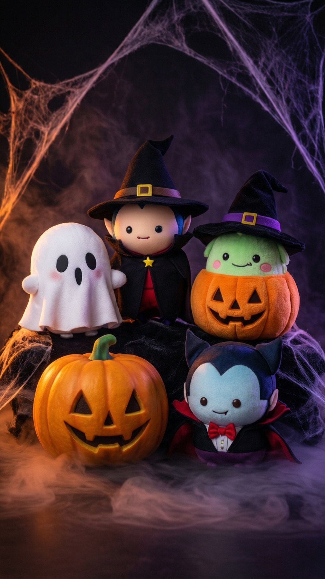 迪士尼 Tsum Tsum 穿上萬聖節服裝，搭配驚悚特效。