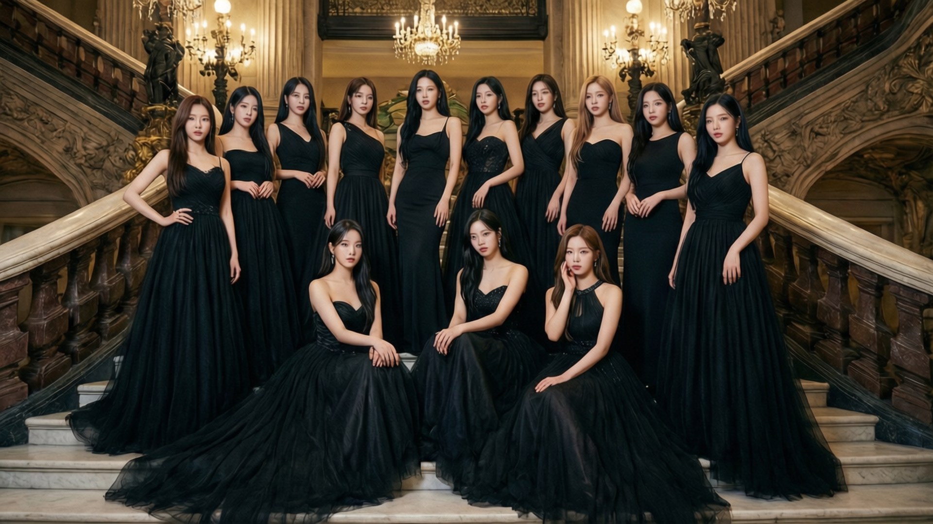 TWICE 黑色禮服盛宴 壁紙