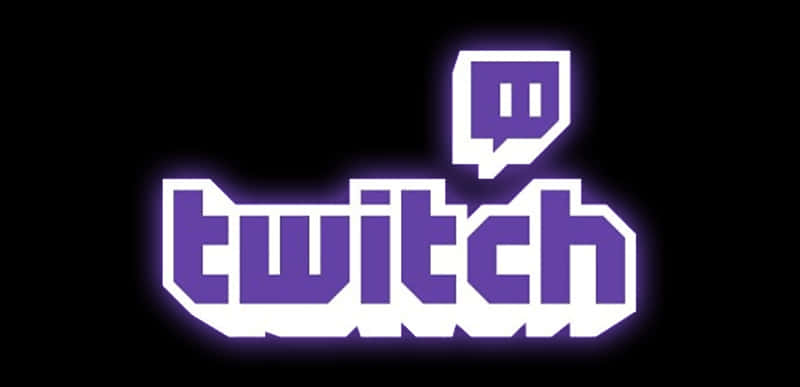 Twitch 標誌紫色故障效果 壁紙