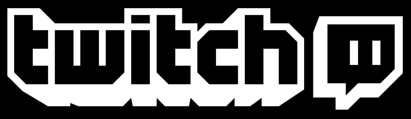 Twitch 標誌 黑白 壁紙