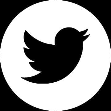 Twitter 標誌黑白版 壁紙