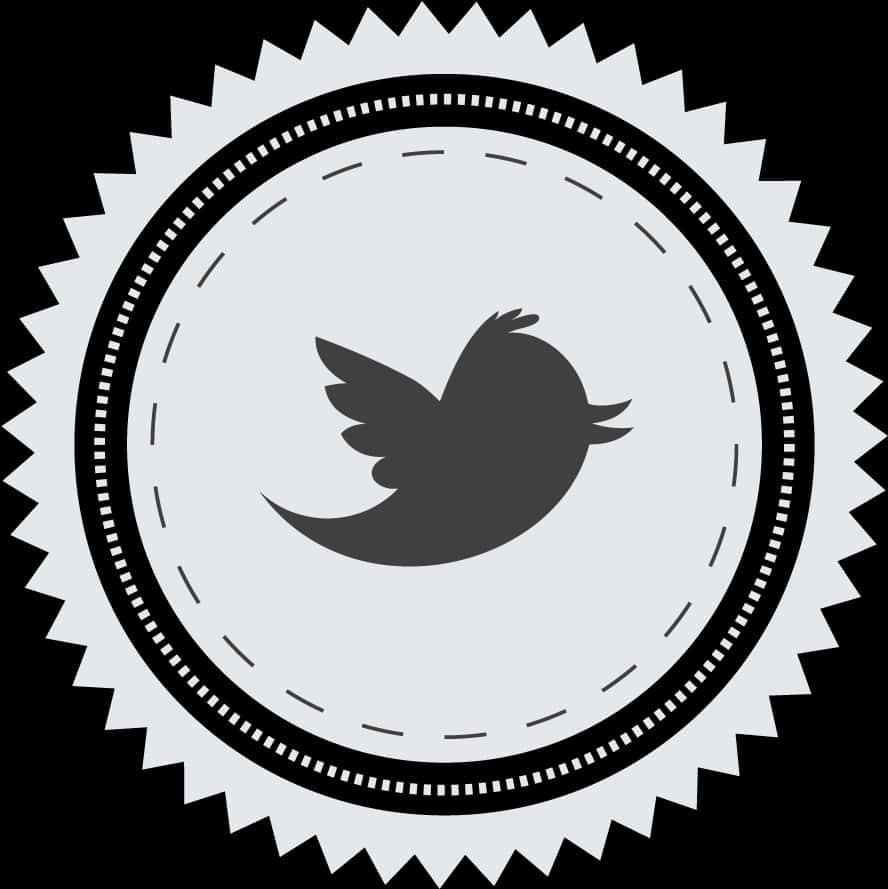 Twitter 鳥圖標印章 壁紙