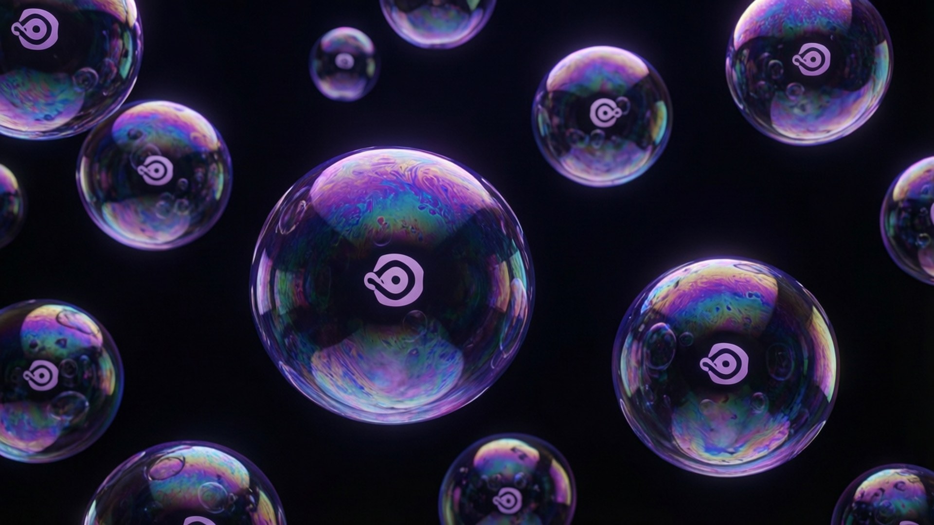 Ubuntu 氣泡虛空 壁紙