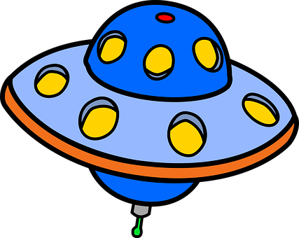 卡通UFO圖形 壁紙